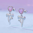 925 Sterling Silver Translucent Opal Earrings for Women