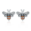 925 Sterling Silver Earrings with Pavé Setting CZ - 1.2x1.4cm for Women