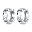 925 Sterling Silver Oxidized Earrings for Women 1.2*0.4cm