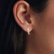 925 Sterling Silver Moissanite Earrings 1.3cm for Women