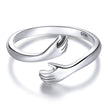 S925 Sterling Silver Oxidized Ring for Women