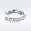 S925 Sterling Silver Pavé Set CZ Earrings - 1.1cm for Women