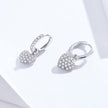 925 Sterling Silver CZ Pavé Setting Earrings for Women
