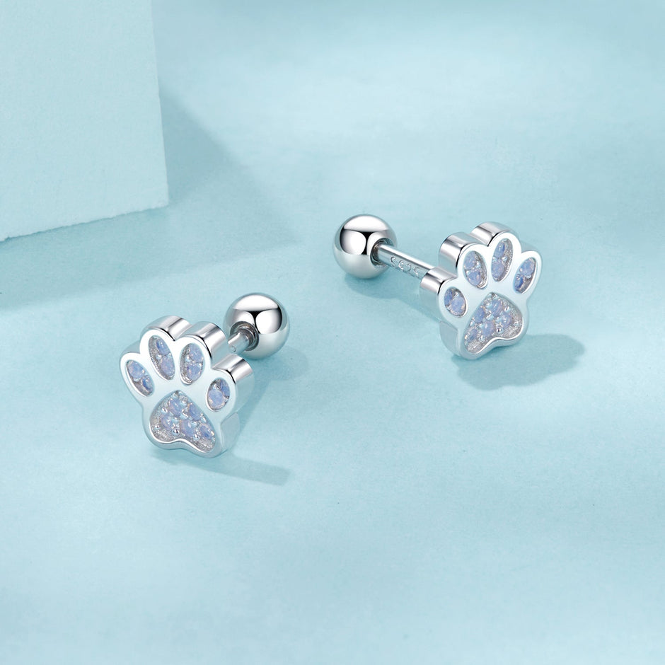 925 Sterling Silver Nano Opal Stone Earrings 6mm
