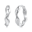 925 Sterling Silver White Gold Plated Earrings