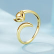 925 Sterling Silver Oxidized Silver 0.18cm Ring