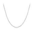 925 Sterling Silver Plated Platinum 45cm Necklace