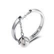 S925 Sterling Silver Ring Width 0.2CM Bead 0.6CM for Women