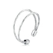 925 Sterling Silver & White Gold Plated Ring for Women - Stylish Width 2.3-6.3mm