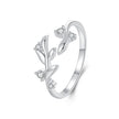 925 Sterling Silver Pave Setting CZ 1.5mm Ring