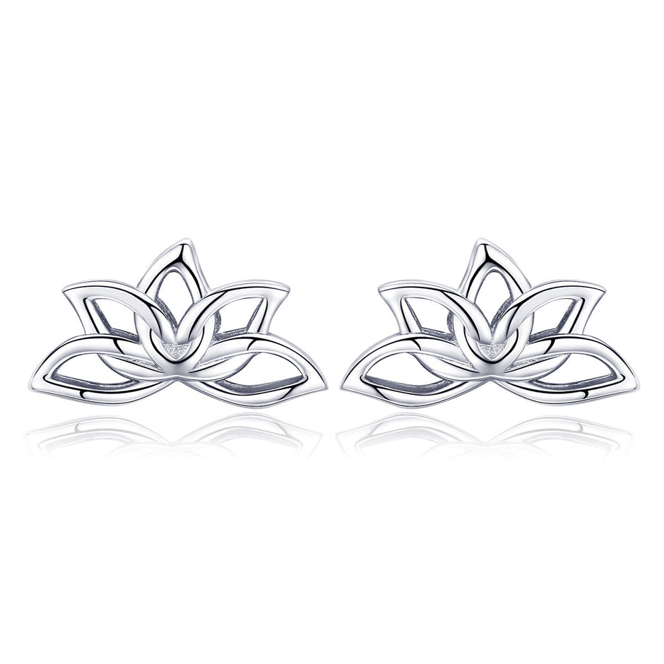 925 Sterling Silver Plated Platinum Earrings