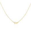 925 Sterling Silver + Plated White Gold Necklace 40cm for Women