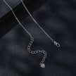 925 Sterling Silver Plated Platinum 5.0mm Moissanite Necklace for Women