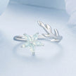 925 Sterling Silver & Opal Ring for Women