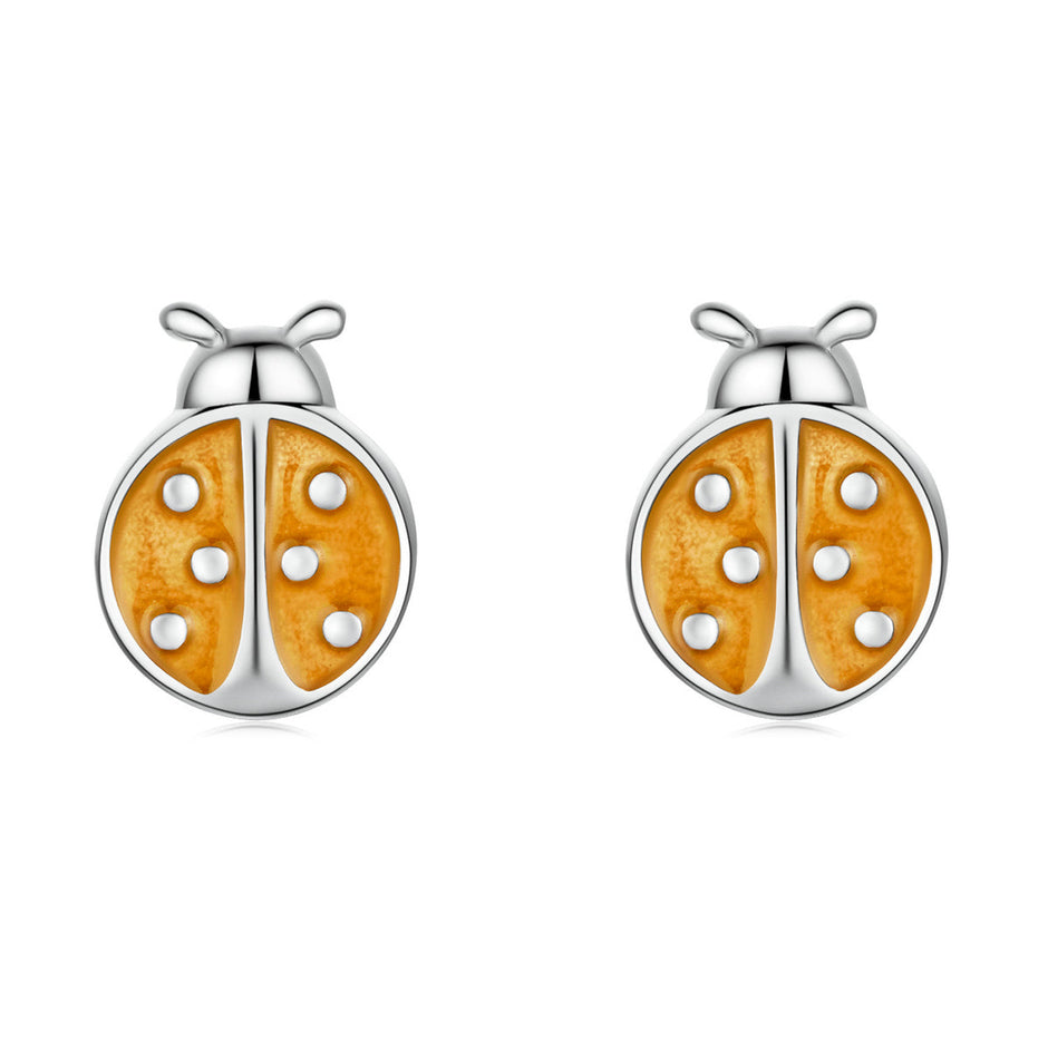 S925 Sterling Silver Enamel Earrings for Women