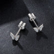 925 Sterling Silver Moissanite Necklace 0.5x0.6cm for Women
