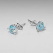 925 Sterling Silver Oxidized CZ Earrings