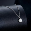 925 Sterling Silver Plated Platinum Moissanite Necklace 39+5cm for Women