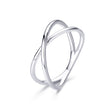 925 Sterling Silver Plated Platinum Ring Size 5.0 for Women