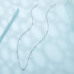 925 Sterling Silver 40+5cm White Gold Plated Necklace for Women