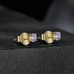 S925 Sterling Silver 3mm Moissanite Earrings for Women