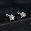 925 Sterling Silver Moissanite Stud Earrings 5mm for Women
