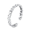 925 Sterling Silver Oxidized Silver 0.3cm Width Ring for Unisex