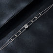 925 Sterling Silver 5.0mm Moissanite Bracelet with CZ and White Gold Plating for Women