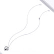 S925 Sterling Silver Adjustable Necklace with CZ and Enamel Pendant