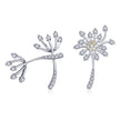 925 Sterling Silver Jewelry Set with Pavé Setting CZ, 2.0*1.4cm