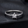 925 Sterling Silver 0.30 Carat Moissanite Ring Size 8