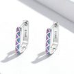 S925 Sterling Silver Enamel Oxidized Earrings for Women