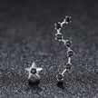 925 Sterling Silver Earrings with Pavé Setting CZ - 2.3cm Height