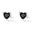 925 Sterling Silver Oxidized CZ Earrings for Women