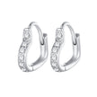 925 Sterling Silver Earrings with Pavé Setting CZ for Women