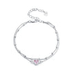 S925 Sterling Silver Pavé CZ Plated Bracelet for Women