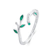 925 Sterling Silver Enamel Waves Ring for Women
