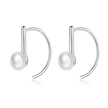 925 Sterling Silver Earrings in Rose Gold with Beads for Women