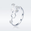 925 Sterling Silver 0.2cm Wide Ring for Women