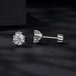 925 Sterling Silver 0.5 Carat Moissanite Earrings for Women