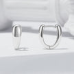 925 Sterling Silver Oxidized Earrings 12x5mm for Women