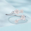 925 Sterling Silver Plated White Gold Ring for Women