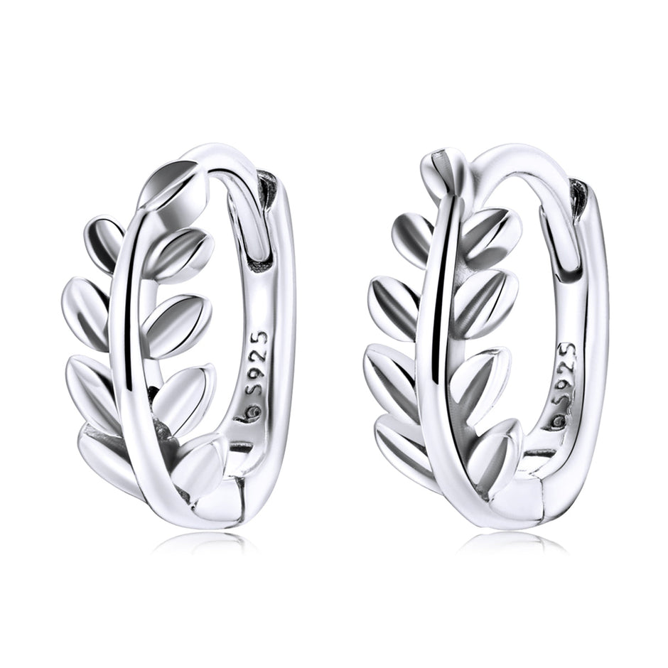 S925 Oxidized Silver Earrings 1.2*0.5cm for Women