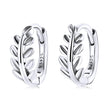 S925 Oxidized Silver Earrings 1.2*0.5cm for Women