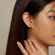 925 Sterling Silver Enamel & Glass Earrings for Women