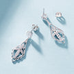 925 Sterling Silver 0.50 Carat Moissanite Earrings with White Gold Plating for Women