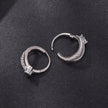 925 Sterling Silver Moissanite 0.3ct Earrings Size 1.2*0.6cm for Women