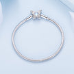 925 Sterling Silver Moonstone Bracelet 17.0 cm Pavé Setting for Women