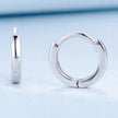 925 Sterling Silver Earrings for Women - Style A, 1.1x0.2cm, Platinum Plated