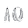 925 Sterling Silver Pavé Setting CZ Earrings for Women